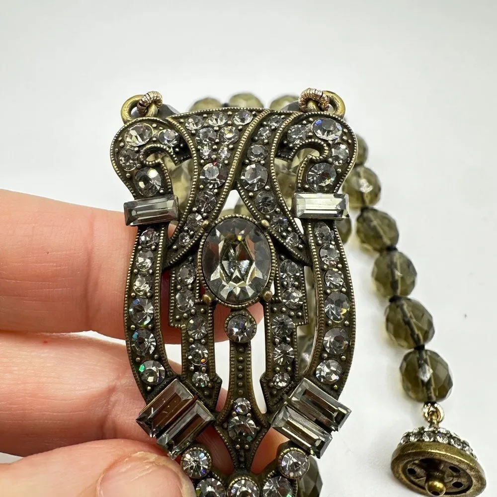 Heidi‎ Daus Iris Swarovski Crystal, Art Deco style necklace!